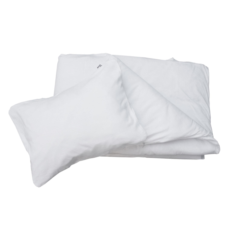 Plain duvet cover + pillowcase